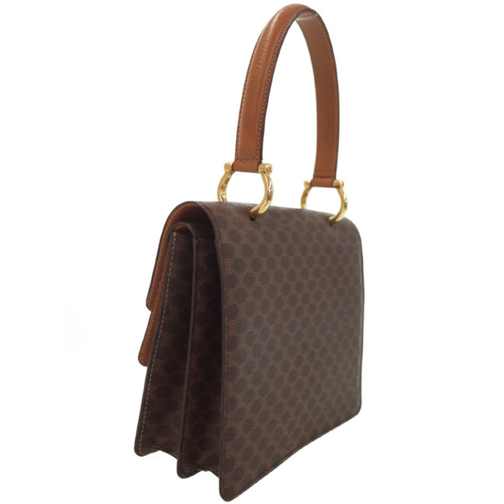 Celine Macadam Pattern Top Handle Handbag Brown - image 2